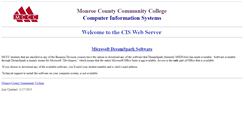 Desktop Screenshot of cis.monroeccc.edu